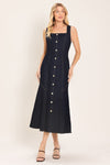 CHELSEA DENIM MIDI DRESS