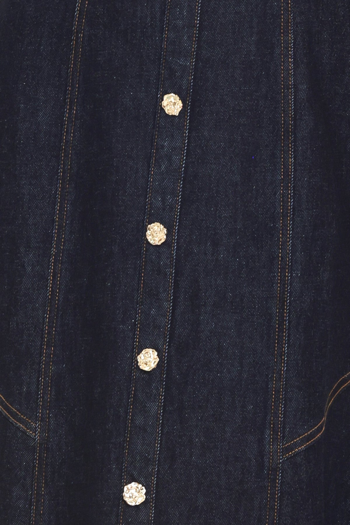 CHELSEA DENIM MIDI DRESS