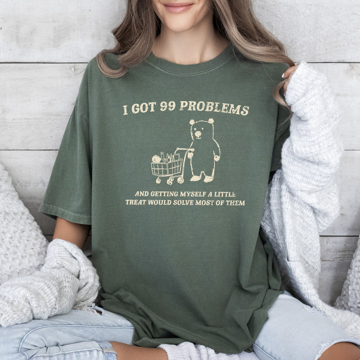 I Got 99 Problems Snack Bear Meme Design Edition For Meme Lovers Comfort Colors Tee