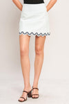 URBAN WAVE WOVEN MINI SKIRT