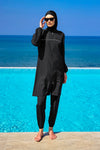 Andalus Black Full Coverage Burkini Set A2501-1