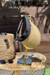 Camel Straw Visor Hat 14634