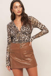STREET CHIC ESSENTIAL FAUX LEATHER SKORT