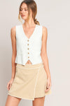 ELEVATED ESSENTIAL WOVEN SKORT