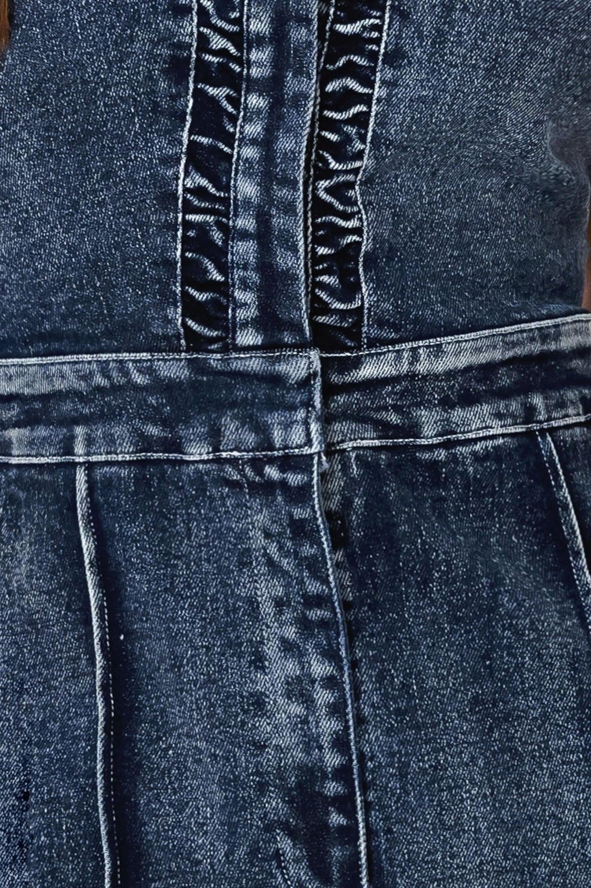 COOL STRUCTURE DENIM JUMPSUIT