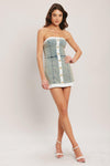 YACHT CLUB ACID WASHED SKORT ROMPER