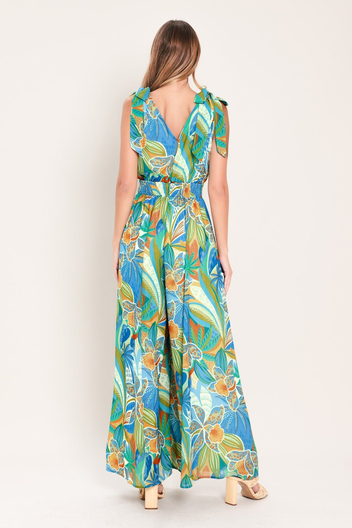 SUNSET ISLAND WOVEN JUMPSUIT