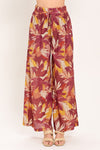 RESORT DREAM PALAZZO WOVEN WIDE LEG PANTS