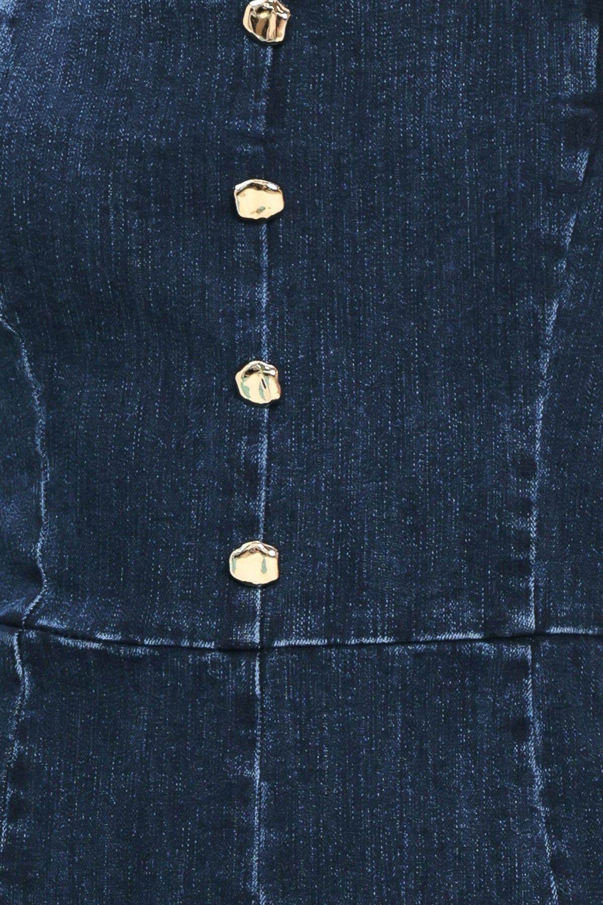 DARK WASH ICON DENIM ROMPER
