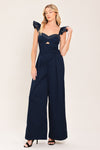 CLASSIC EVENING WOVEN JUMPSUIT