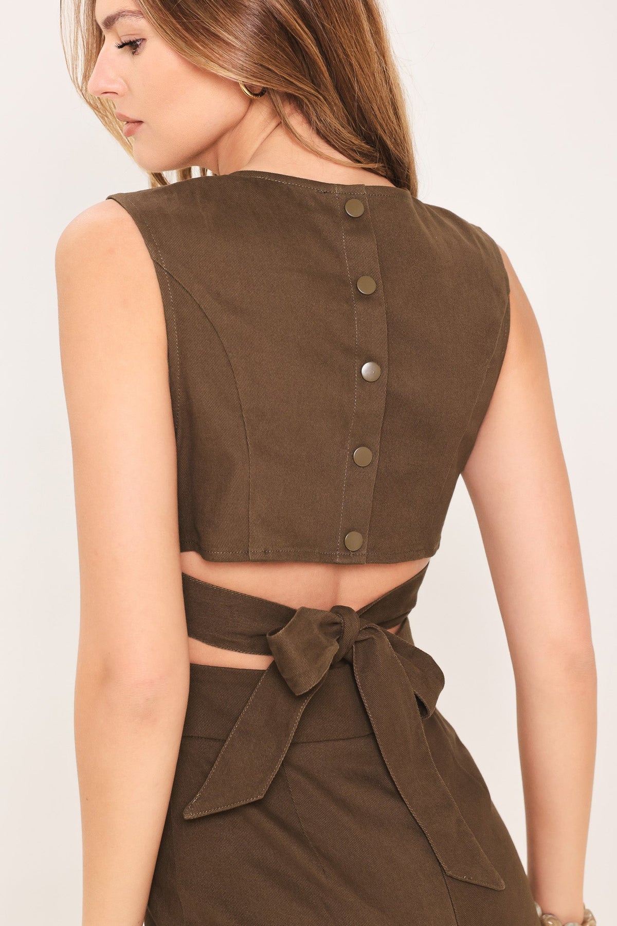 RICH ESPRESSO WOVEN JUMPSUIT