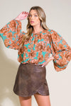 DELICATE HUE WOVEN TOP