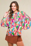 THAT'S THAT BRIGHT WOVEN TOP