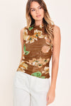 MOCHA GARDEN POWER MESH TOP