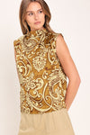 BOHEME PAISLEY WOVEN TOP