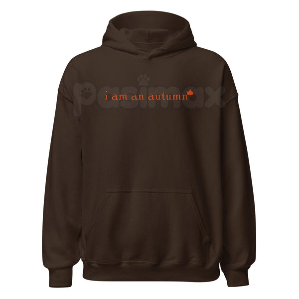 "I Am An Autumn" Embroidered Unisex Hoodie – Cozy Fall Vibes Apparel, Heavy Blend Comfort Sweater