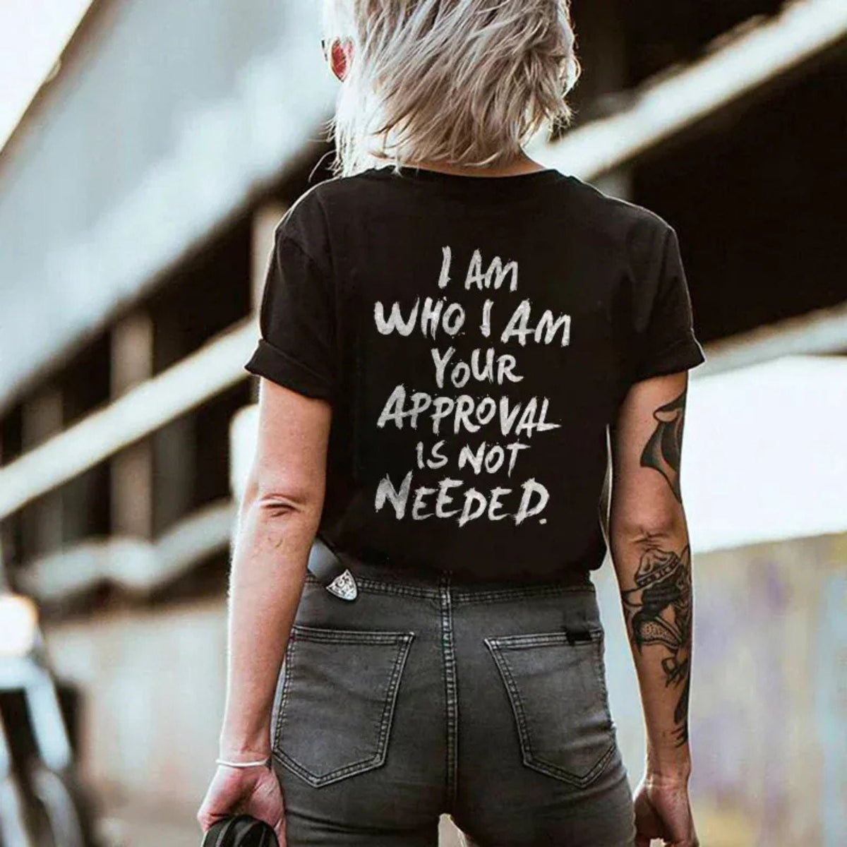 "I Am Who I Am, Your Approval Is Not Required" T-Shirt - Unisex Empowerment Streetwear Tee, Self-Love Apparel