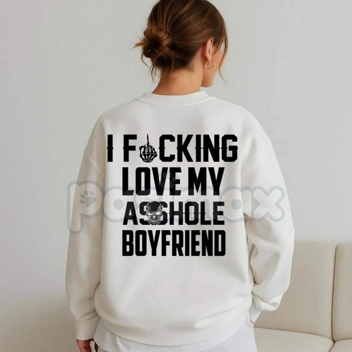 I Love My Boyfriend Sweatshirt | Cute Relationship Jumper | Girlfriend Affection Crewneck | Sweet Couple Gift