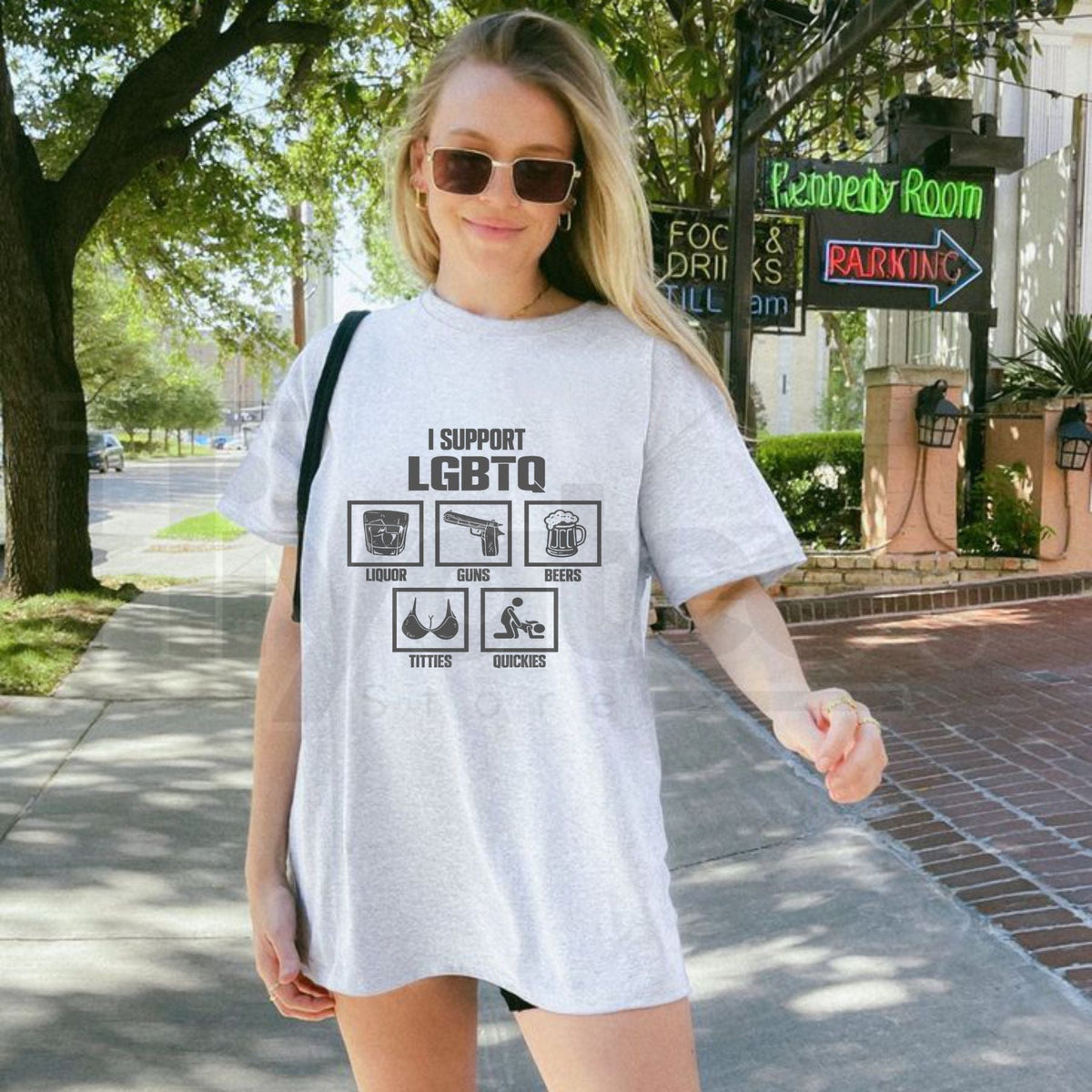 "I Support LGBTQ" Funny Acronym Parody – Premium 100% Cotton Unisex Tee