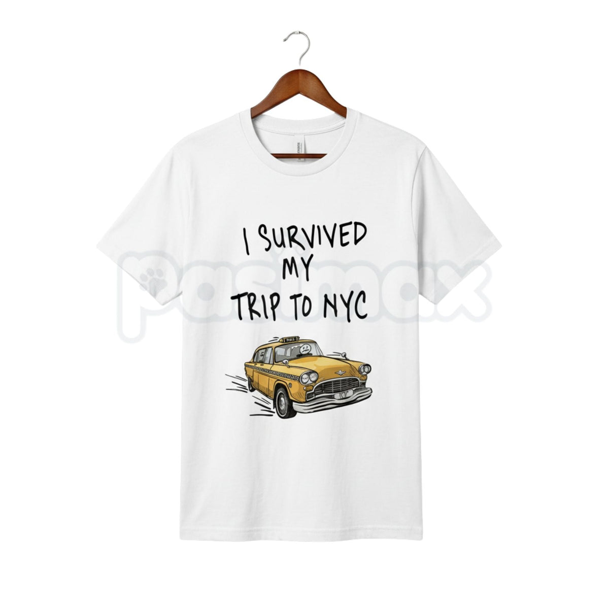 "I Survived My Trip To NYC" Funny T-Shirt – Retro New York City Souvenir Graphic Tee, Premium 100% Cotton Sarcastic Travel Top, Soft Lived-In Heavyweight Urban Humor, Made in USA