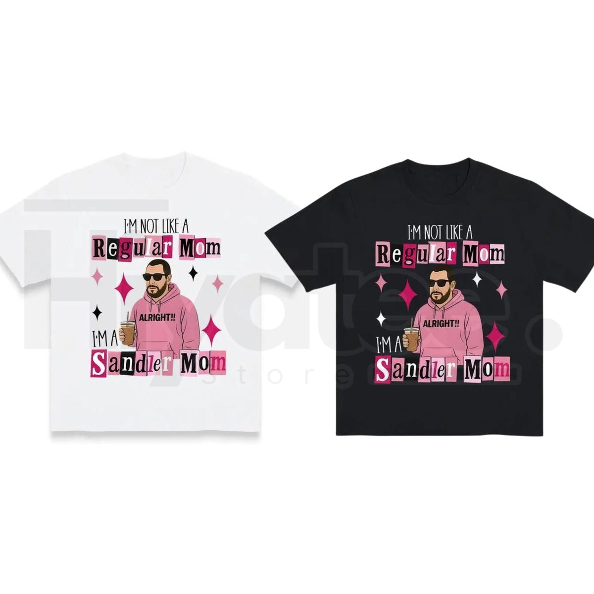 "I'm A Sandler Mom" Funny Graphic T-Shirt – Adam Sandler Fan Gift For Mom