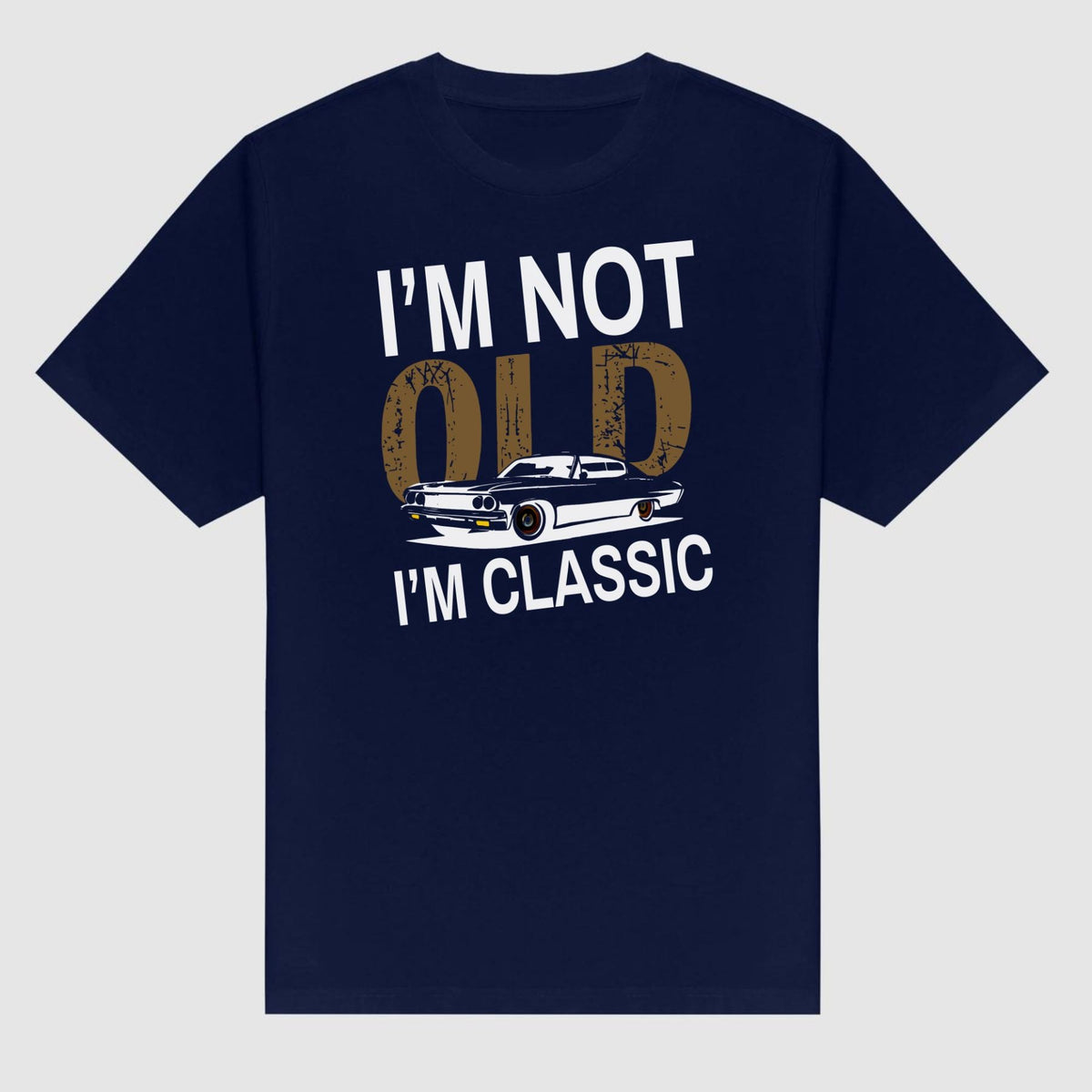 "I’m Not Old I’m Classic" Vintage Car T-Shirt - Funny Men’s Tee, Soft Cotton Classic Car Apparel