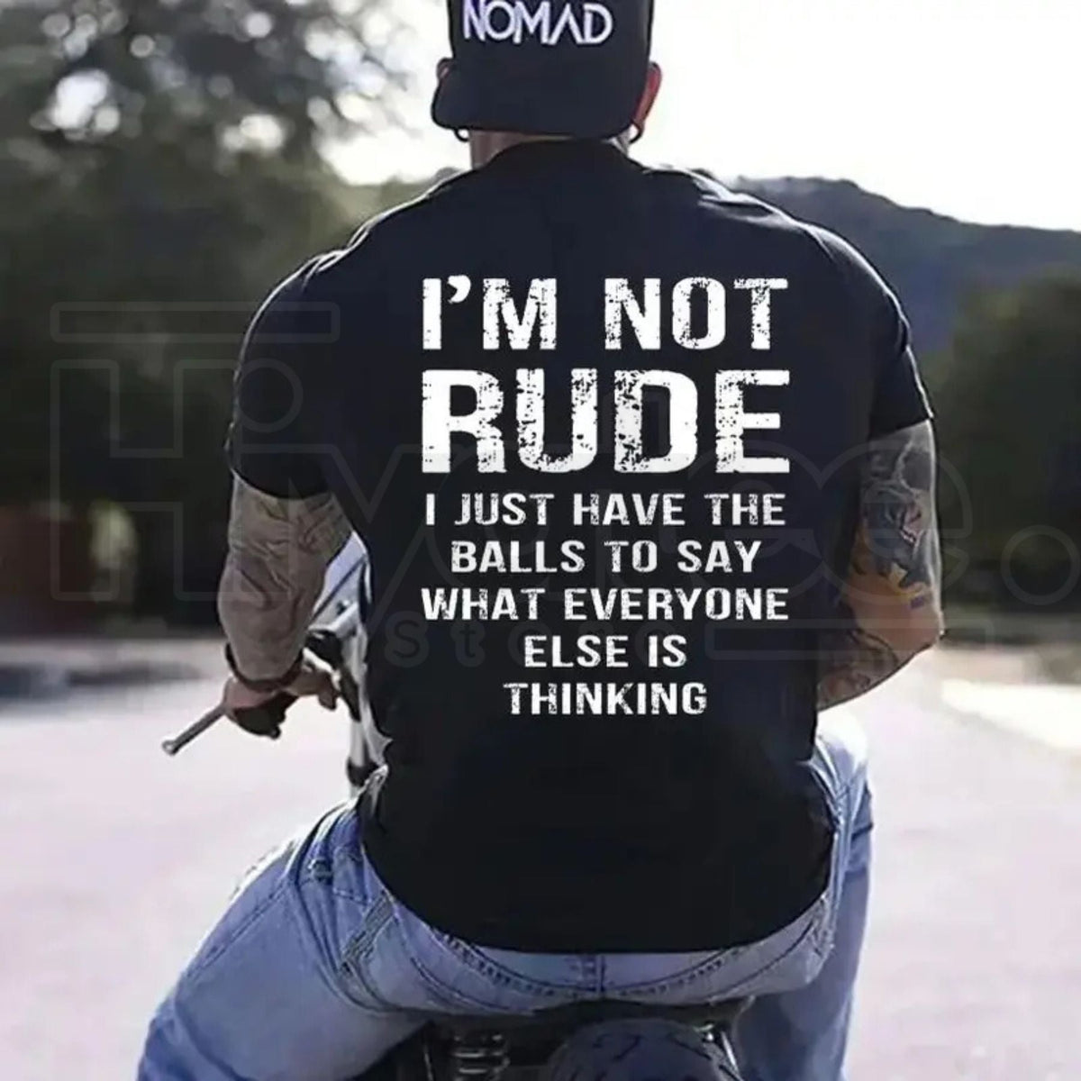 "I’m Not Rude" – Bold Sarcastic Men’s Statement Graphic Top