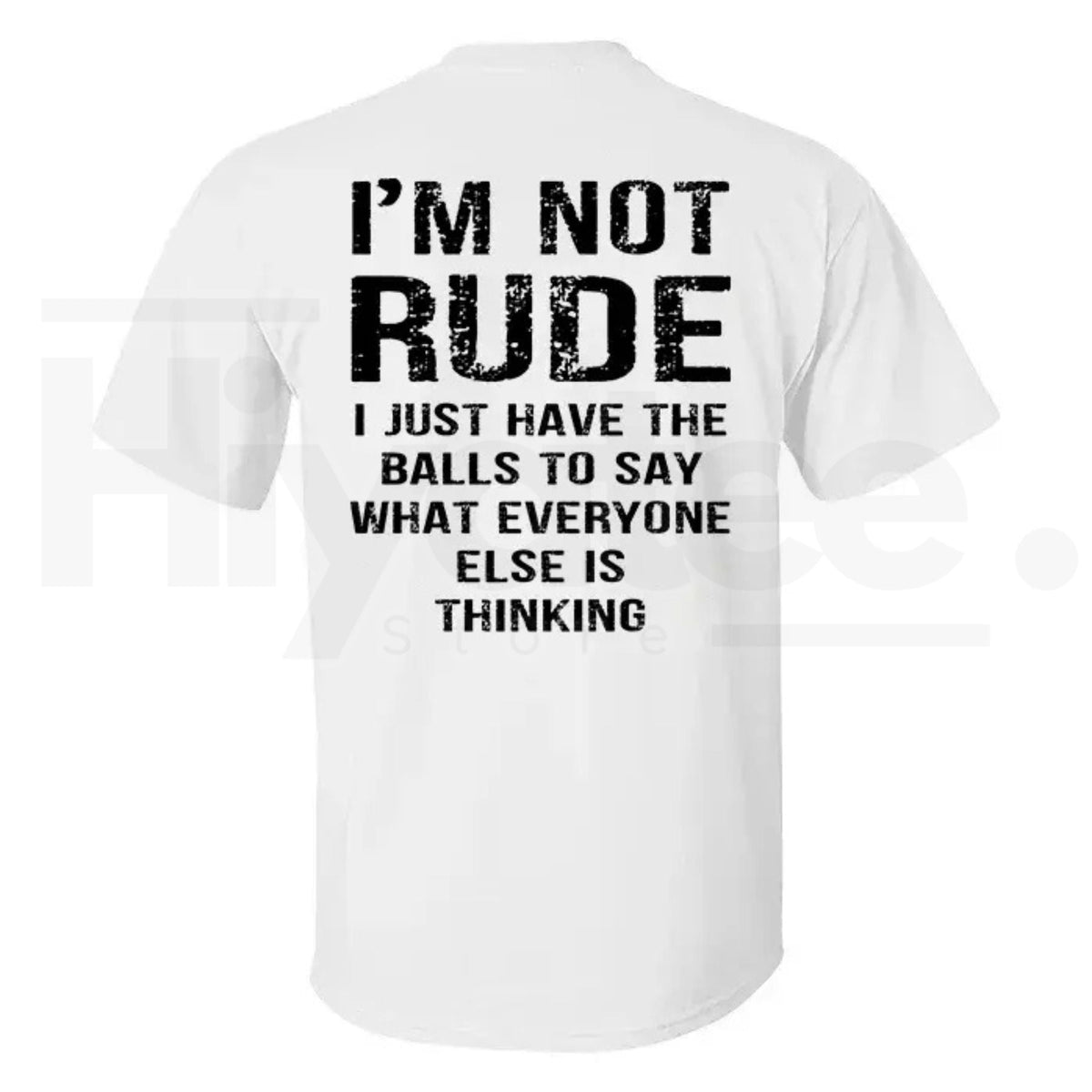 "I'm Not Rude" Funny Sarcasm T-Shirt – Premium Cotton Basic Crewneck