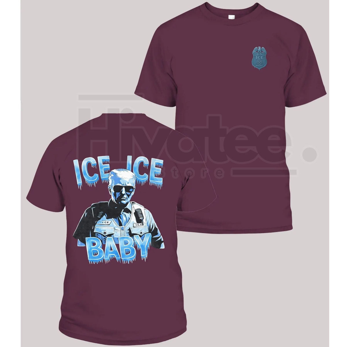 "Ice Ice Baby" Trump Graphic T-Shirt – Trending Unisex Political Parody Tee