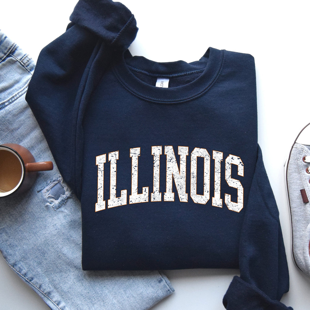 Illinois Football Game Day Tailgate Party Big Game State University Pride Sweatshirt