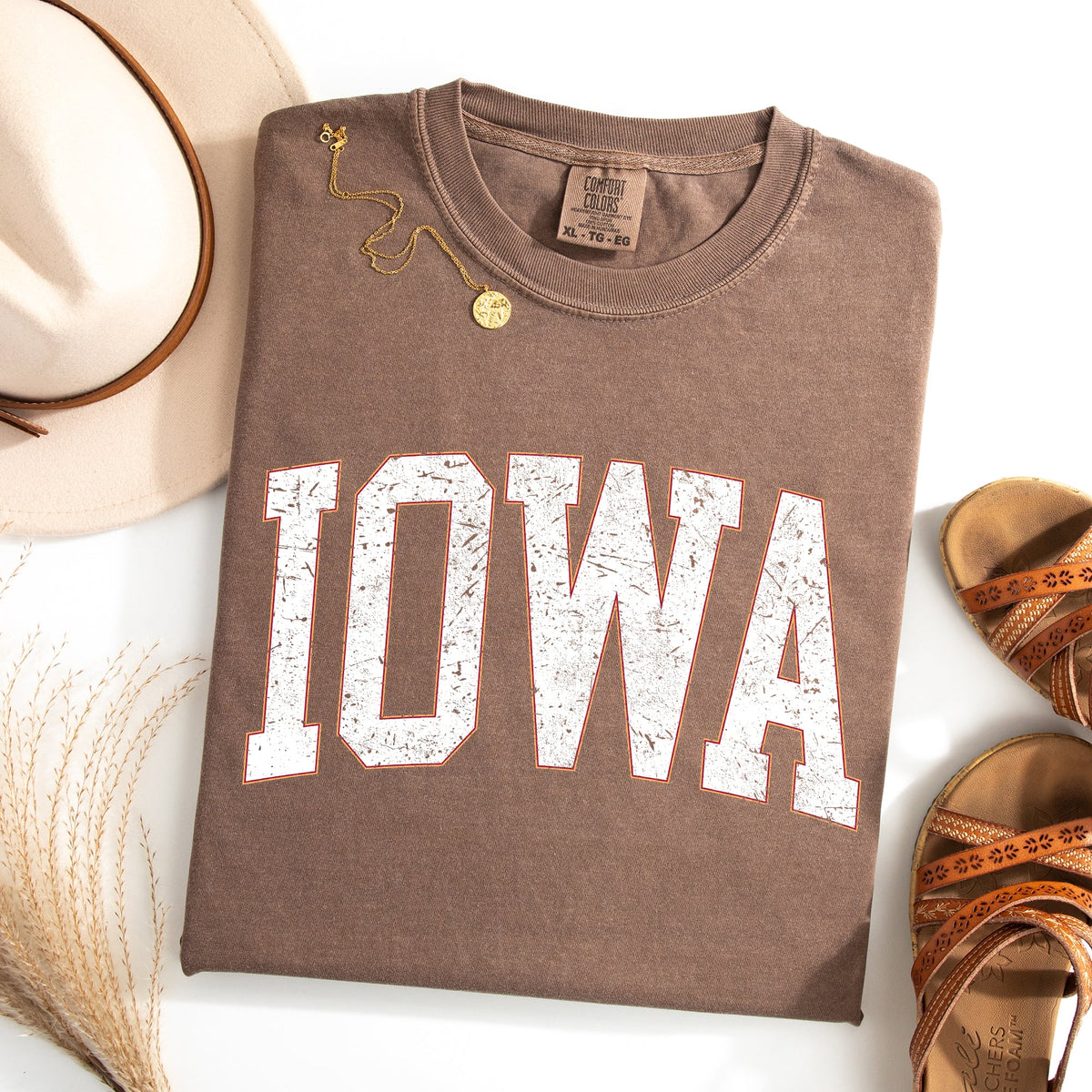 Iowa Football Game Day Tailgate Party University College State Pride Classic Comfort Colors Tee