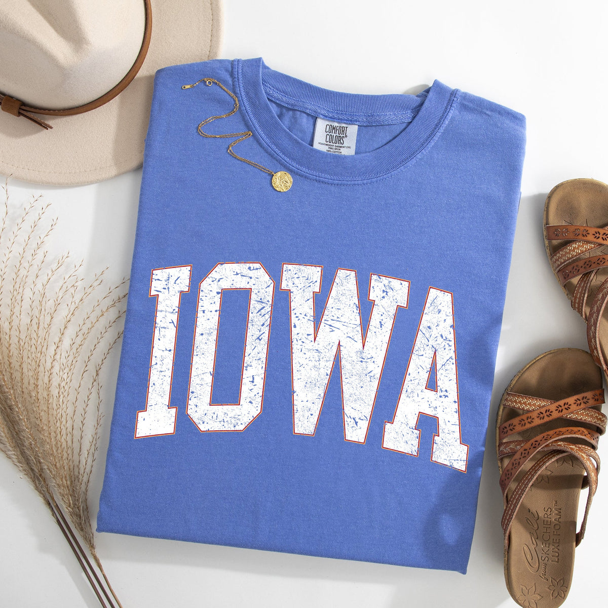 Iowa Football Game Day Tailgate Party University College State Pride Classic Comfort Colors Tee