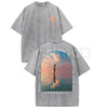 Isaiah Prophecy Cross Tee – 230g Heavyweight Washed Cotton Double-Sided Retro Streetwear Graphic T-Shirt