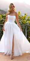 Nox Anabel JE988 Long Strapless Corset A-Line Wedding Gown