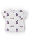 JMU White Duke Dog Ruffle Pocket Tee