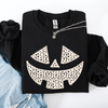 Jack O Lantern Dalmatian Print Halloween Cozy Whimsical Autumn Festival Sweatshirt