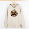 Jack-O-Lantern Faux Quilt Pumpkin Halloween Harvest Night Vintage Cozy Fall Inspired Graphic Hoodie
