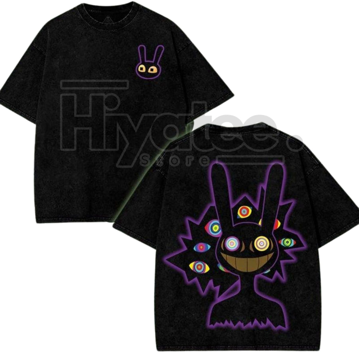 Jax v3 The Amazing Digital Circus Washed Tee – Classic Regular Fit, Simple Seamless Apparel