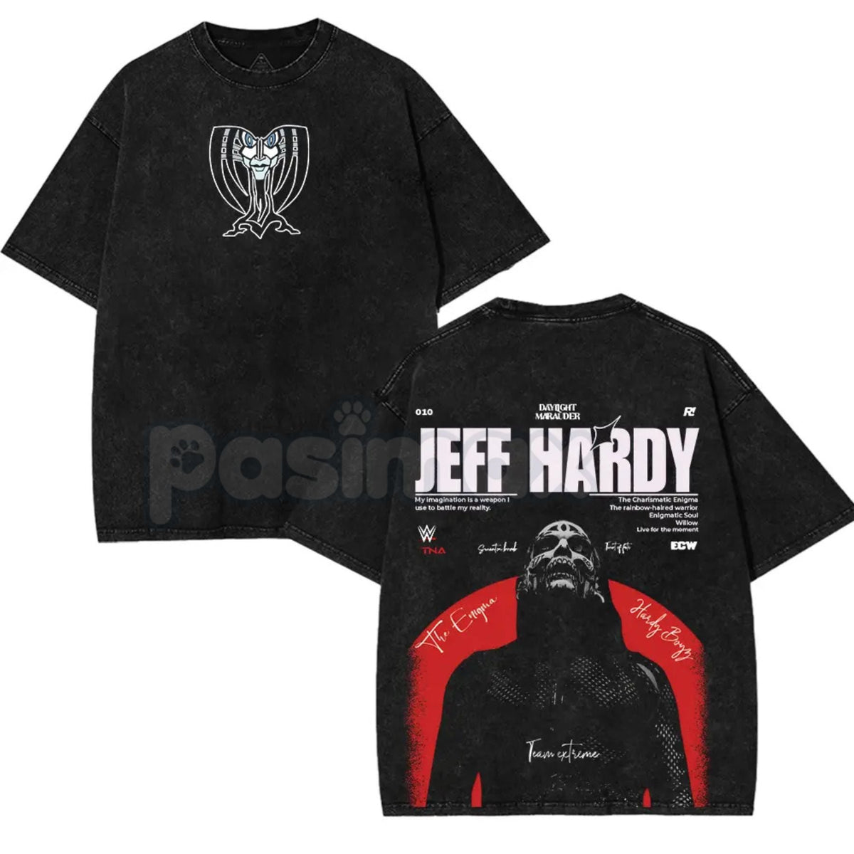 Jeff Hardy "The Charismatic Enigma" Vintage Wrestling Tee – Washed Retro WWE T-Shirt