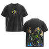 Jeff Hardy WWE Vintage Painted Face T-Shirt – Black Washed Oversized Retro Wrestler Tee
