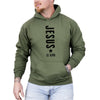 Jesus Is King Religious Gospel Faith Christian Believer For The Faithful Hooded Sweatshirt