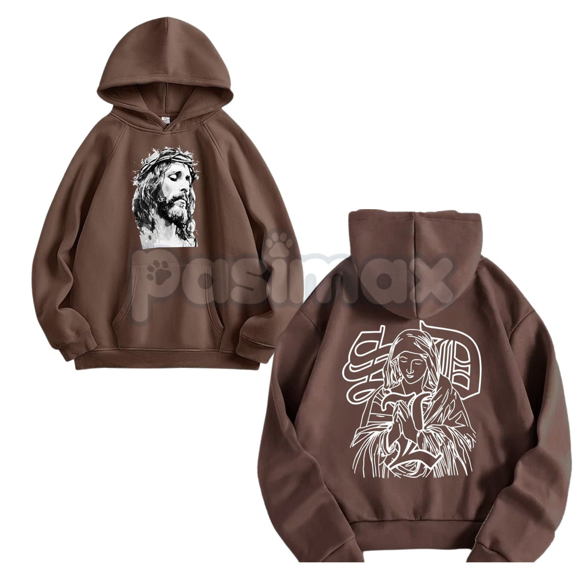 Jesus Hoodie – Faith-Based Christian Apparel, Religious Statement Pullover, Spiritual Worship Gear, Unisex