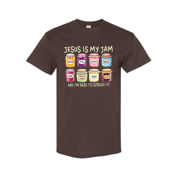 "Jesus Is My Jam" T-Shirt - Humorous Christian Faith Tee, Unisex Casual Shirt