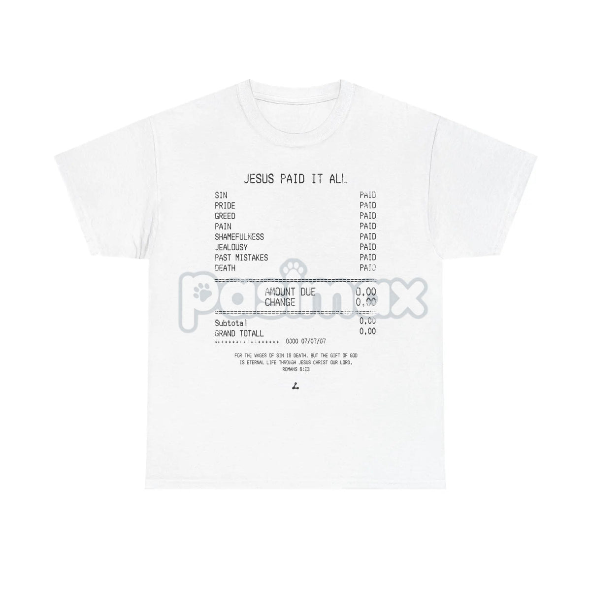 "Jesus Paid It All" Classic Christian Tee - Faith Statement Shirt, Religious Graphic T-Shirt