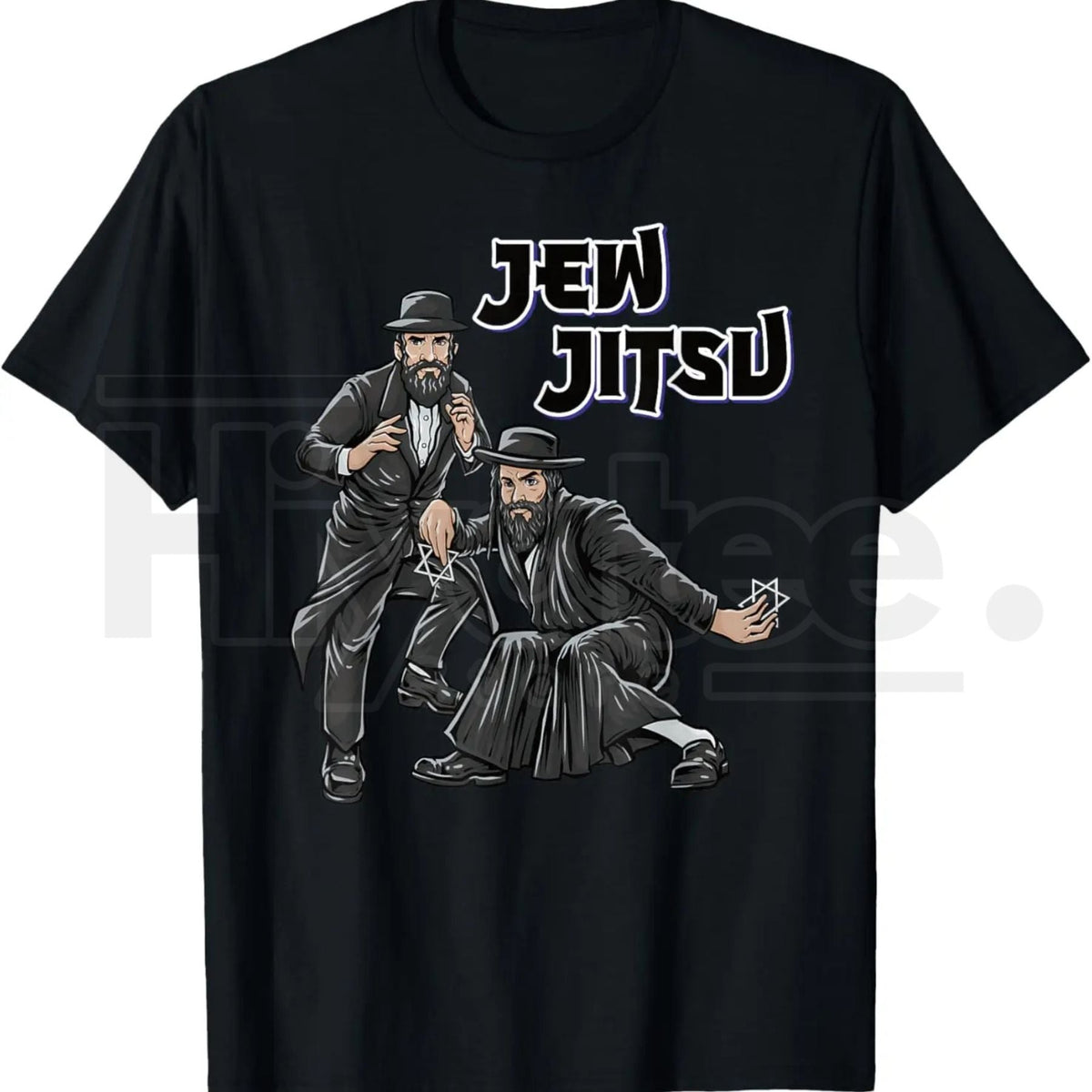 "Jew Jitsu" Rabbi Horah Dance Classic T-Shirt – 100% Cotton Hanukkah Clothing