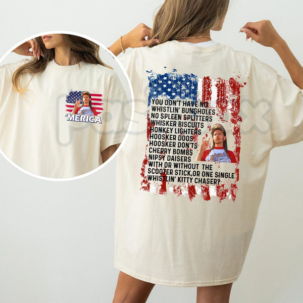 "Joe Dirt" Funny 4th of July T-Shirt – Retro USA Fireworks Graphic Tee, Premium 100% Cotton Cult Classic Movie Shirt, Sarcastic Patriotic Unisex Top, Made in USA