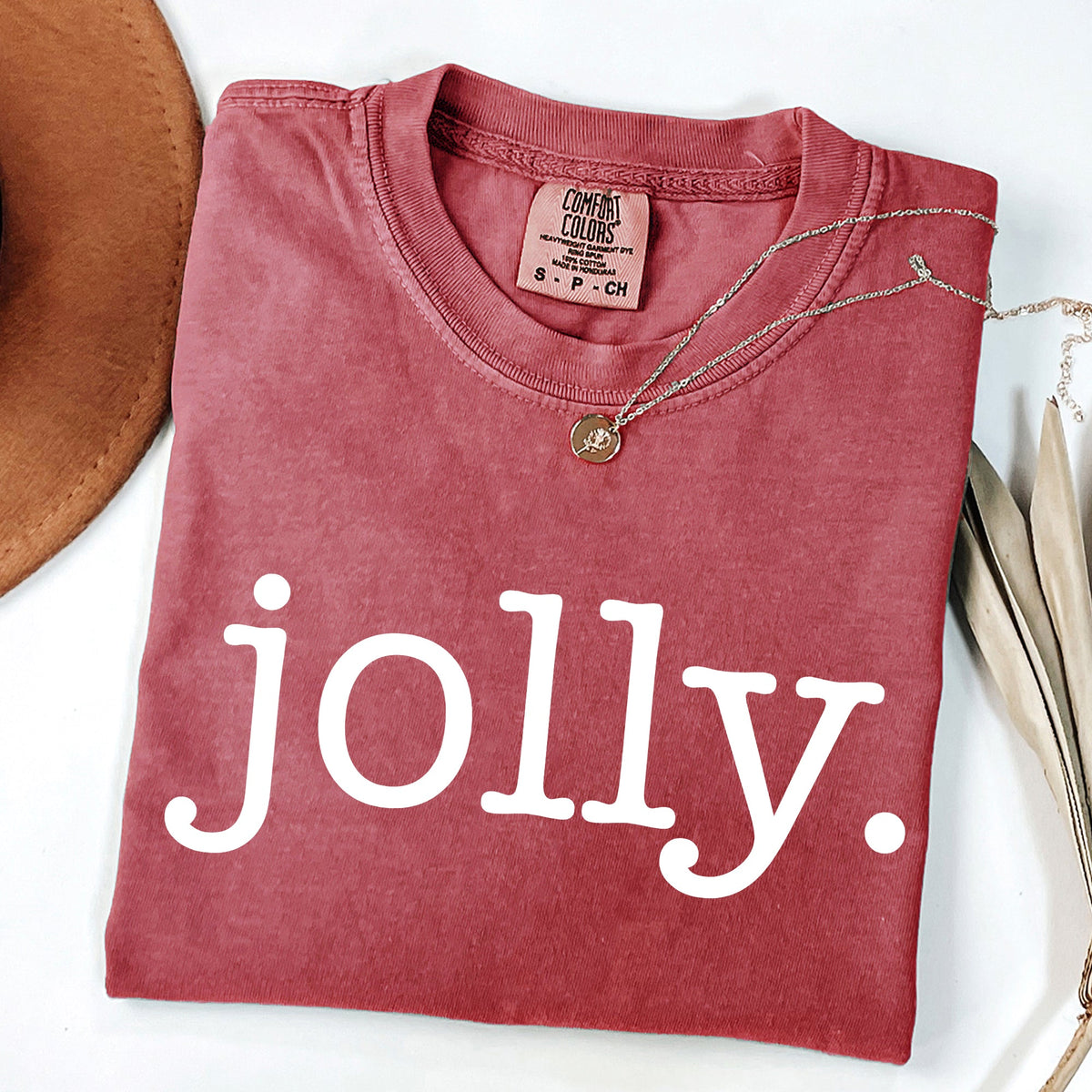 Jolly Classic Minimalist Christmas Winter Snow Santa Xmas Limited Edition Comfort Colors Tee