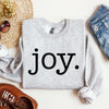 Joy, Classic Minimalist, Christmas, Winter, Snow, Santa Graphic Sweatshirt