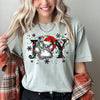 Joyful Christmas Dog Paw Print Design For Seasonal Joy And Cozy Family Moments Comfort Colors Tee