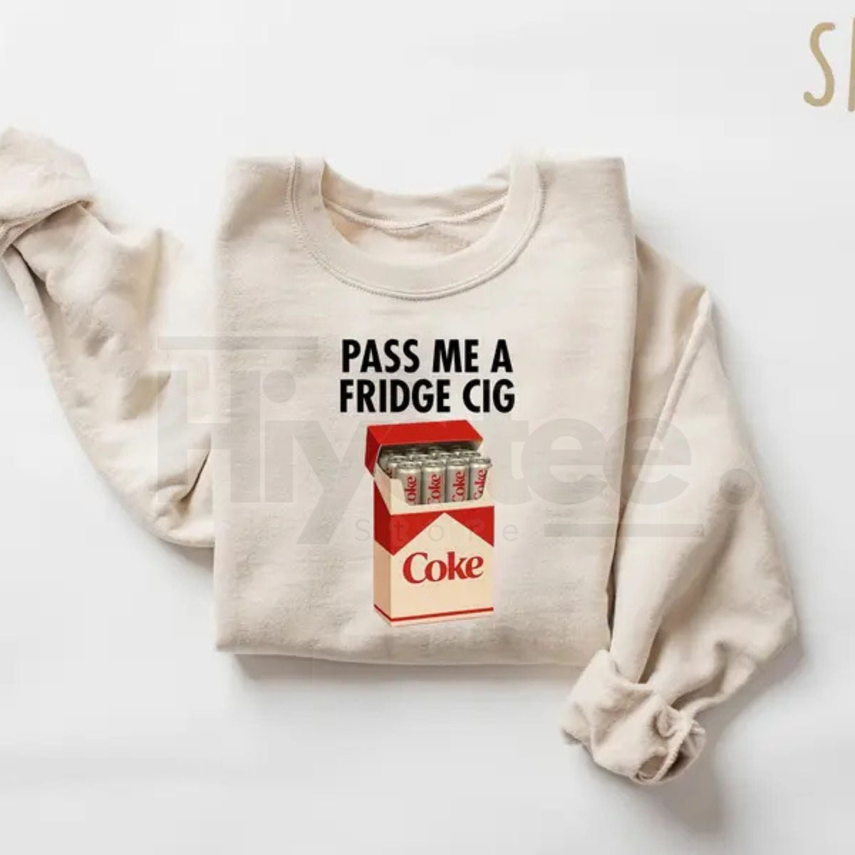 Just a Fridge Cigar.ette Diet Coke Sweatshirt: Funny Meme Shirt, Emotional Club Aesthetic, Sad Humor Gift, I Need a Diet Coke Shirt